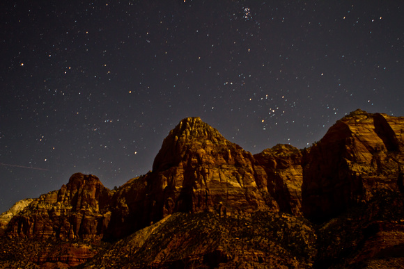 Zion sky at night